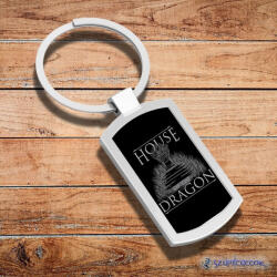 Time4Gift Sárkányok háza fém kulcstartó