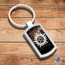 Time4Gift Supernatural Pentagram fém kulcstartó