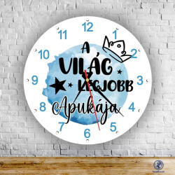 Time4Gift A világ legjobb fiús apukája kör alakú falióra