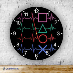 Time4Gift Playstation heartbit kör alakú falióra