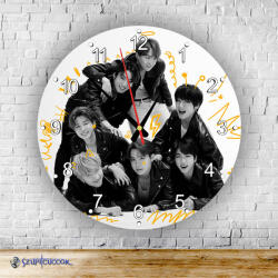 Time4Gift BTS Srácok kör alakú falióra