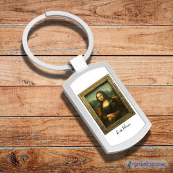 Time4Gift Leonardo da Vinci - Mona Lisa fém kulcstartó