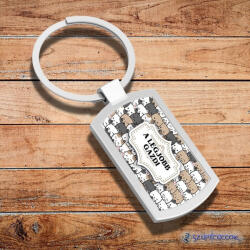 Time4Gift A legjobb Gazdi - Cicás fém kulcstartó