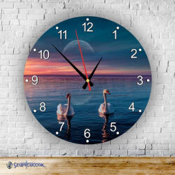 Time4Gift Hattyúk kör alakú falióra