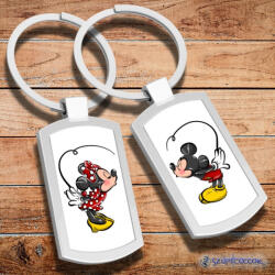 Time4Gift Mickie és Minnie páros fém kulcstartó (2db)