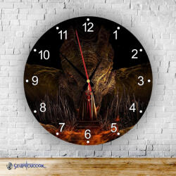 Time4Gift Sárkányok Háza kör alakú falióra