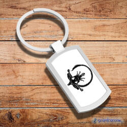 Time4Gift Alien OHM fém kulcstartó