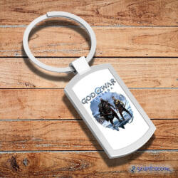 Time4Gift God of War - Ragnarök - Kratos és Atreus fém kulcstartó