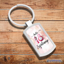 Time4Gift Hello szülinap fém kulcstartó (több féle)