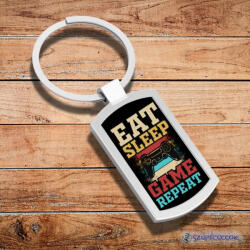 Time4Gift Eat, Sleep, Game kulcstartó