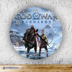 Time4Gift God Of War - Kratos és Atreus kör alakú falióra