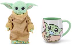 Disney SW / Mandolorian / Grogu / Yoda nagy bögre+plüss 535 ml