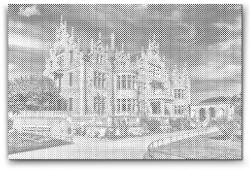  PontPöttyöző - Altenstein kastély - Németország Méret: 40x60cm, Keretezés: Keret nélkül (csak a vászon), Szín: Kék