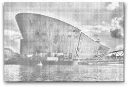  PontPöttyöző - Nemo Múzeum, Amszterdam - Hollandia Méret: 40x60cm, Keretezés: Műanyagtáblával, Szín: Kék