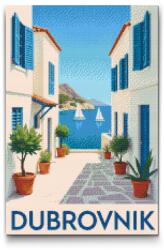  Gyémántszemes kirakó - Dubrovnik poszter Méret: 40x60cm, Keretezés: Kartonlemezen, Gyémántok: Négyzet alakú