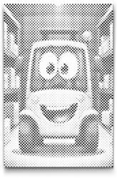  PontPöttyöző - Gyerek kocsi Méret: 40x60cm, Keretezés: Keret nélkül (csak a vászon), Szín: Kék