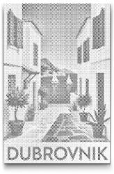  PontPöttyöző - Dubrovnik poszter Méret: 40x60cm, Keretezés: Kartonlemezen, Szín: Kék