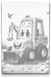  PontPöttyöző - Gyerek markoló Méret: 40x60cm, Keretezés: Műanyagtáblával, Szín: Zöld