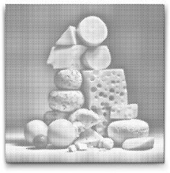  PontPöttyöző - Sajtpiramisz Méret: 50x50cm, Keretezés: Műanyagtáblával, Szín: Fekete