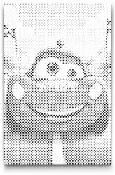  PontPöttyöző - Piros autó gyerekeknek Méret: 20x30cm, Keretezés: Keret nélkül (csak a vászon), Szín: Kék