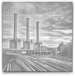  PontPöttyöző - Wilmersdorf erőmű, Berlin - Németország Méret: 50x50cm, Keretezés: Műanyagtáblával, Szín: Piros