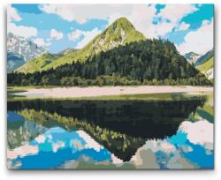  Festés számok szerint - Jasna-tó - Szlovénia Méret: 30x40cm, Keretezés: Kartonlemezen