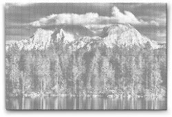 PontPöttyöző - Kilátás Berchtesgadenben - Németország Méret: 40x60cm, Keretezés: Keret nélkül (csak a vászon), Szín: Piros