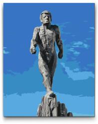  Festés számok szerint - Jégember szobor, Zugspitze - Németország Méret: 30x40cm, Keretezés: Kartonlemezen