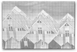  PontPöttyöző - Kijk-Kubus, Rotterdam - Hollandia Méret: 40x60cm, Keretezés: Műanyagtáblával, Szín: Piros