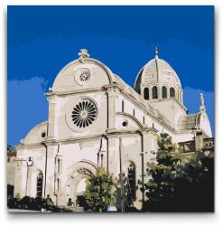  Festés számok szerint - Szent Jakab-katedrális, Sibenik - Horvátország Méret: 50x50cm, Keretezés: Kartonlemezen
