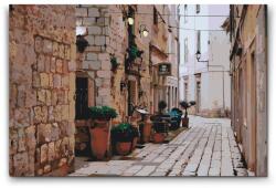  Festés számok szerint - Kilátás az utcára - Horvátország Méret: 40x60cm, Keretezés: Kartonlemezen