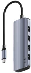 Cudy UH500 hálózati csatlakozó USB 3.2 Gen 1 (3.1 Gen 1) Type-C 5000 Mbit/s Szürke, Ezüst (UH500)