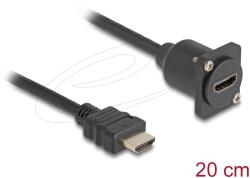Delock 87966 HDMI kábel 20 M HDMI A-típus (Standard) Fekete (87966)