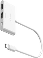 j5create JCA399-N hálózati csatlakozó USB 3.2 Gen 2 (3.1 Gen 2) Type-C 5000 Mbit/s Fehér (JCA399-N)