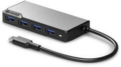 ALOGIC UCFUUA-SGR hálózati csatlakozó USB 3.2 Gen 1 (3.1 Gen 1) Type-C 5000 Mbit/s Fekete, Ezüst (UCFUUA-SGR)