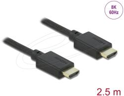 Delock 85389 HDMI kábel 2, 5 M HDMI A-típus (Standard) Fekete (85389)