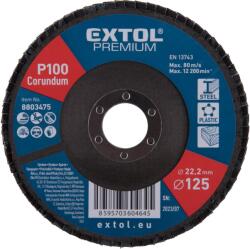 Extol 8803475 Lamellás csiszolókorong, korund 125mm, P100