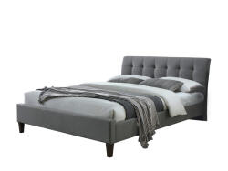  SAMARA 2 kárpitozott franciaágy 160x200 - szürke (HL94577)