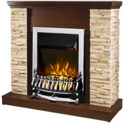 Art Flame Rock walnut &Galileo silver 903x980x300 mm