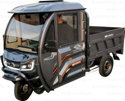 Evotools Triciclu Electric Cargo TRCB1500, Putere maxima 3800W, Viteza maxima 25 km/h, Autonomie 60 km in conditii optime, Baterie 72 V/58 Ah, Greutate admisa 776 kg (683361)