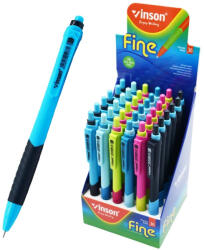 Vinson Golyóstoll nyomógombos 0, 7mm Vinson 5237 Fine vegyes displ 36 db/display - toptoner