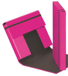 PAGNA Gumis mappa, A4, 40 mm, karton, PAGNA "Trend", sötét rózsaszín