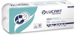Lucart Toalettpapír, 2 rétegű, 10 tekercs, kistekercses, 22 m, LUCART "Aquastream 10