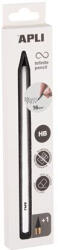 APLI Töltőceruza, HB, hatszögletű, csereheggyel, APLI "Infinite", fehér