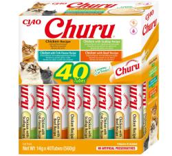 Inaba Foods Churu Cat Varieties Recompense Cremoase Cu Pui, 40 x 14 g