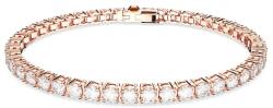 Swarovski Brățară atemporală placată cu aur cu cristale Matrix Tennis 5657661 19 cm