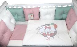 Bambino Casa Луксозен спален комплект Bambino Casa - Pillows rosa, 12 части (3536)