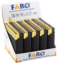  TAB FARO Black Rubber Elek. Öngyújtó
