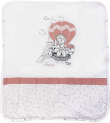 Bambino Casa Памучно одеяло с пълнеж Bambino Casa - Paris, Rosa, 80 х 85 cm (3199) - ozone