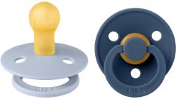 BIBS Colour Natural Rubber Size 1: 0+ months cumi Dusty Blue / Steel Blue 2 db